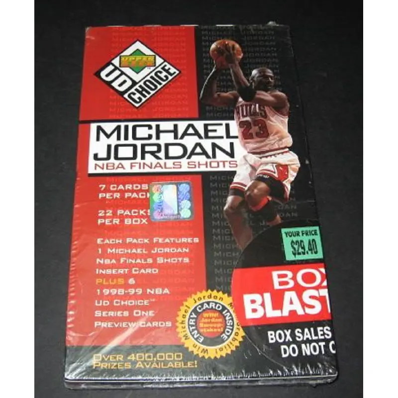 1998/99 Upper Deck UD Choice Basketball Jordan Final Shots Blaster Box (22/7)