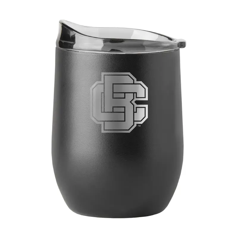 Bethune-Cookman GunMetal 16oz Black Powder Curved Beverage