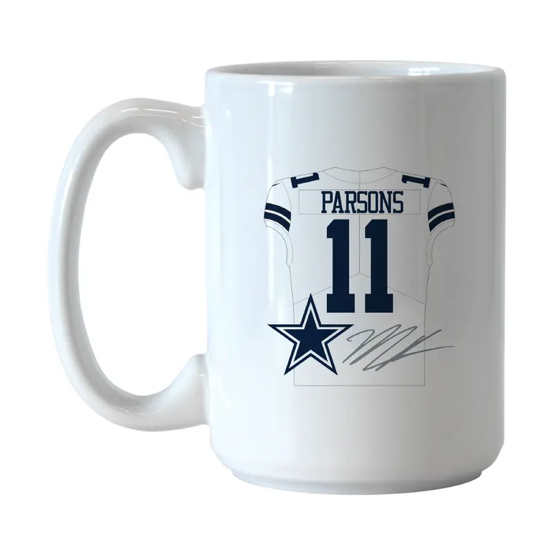 Dallas Cowboys 15oz Micah Parsons Jersey Sublimated Mug