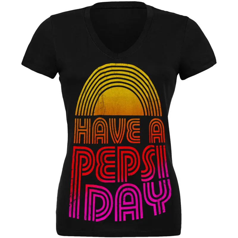 Pepsi - Flashback Juniors V-Neck T-Shirt