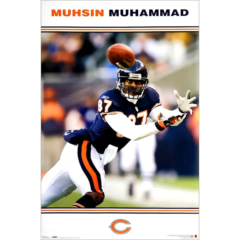 Muhsin Muhammad "Eyes on the Prize" Chicago Bears NFL Action Poster - Costacos 2006