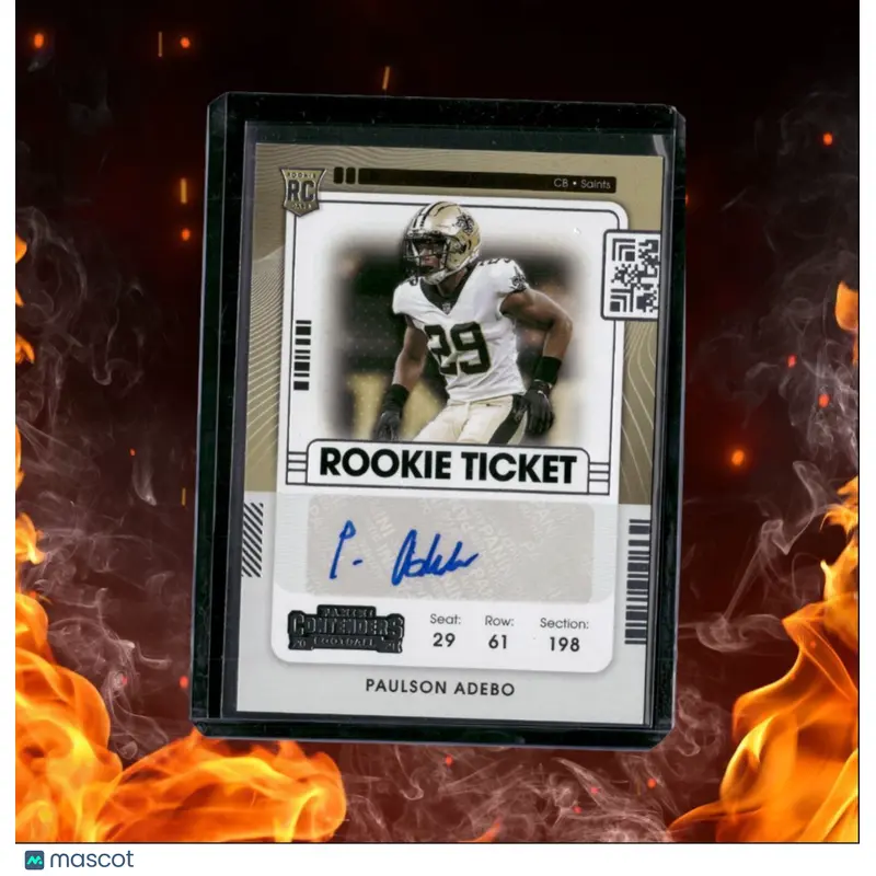 2021 Panini Contenders Paulson Adebo Ticket Rookie Auto #182