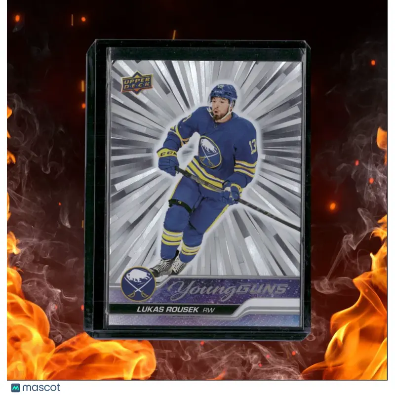 2023-24 Upper Deck Lukas Rousek Outburst Silver Young Guns Rookie #233