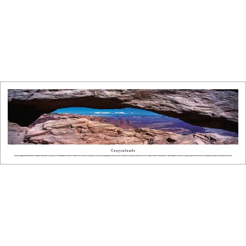 Canyonlands National Park (Southern Utah) Panoramic Poster Print - Blakeway Worldwide