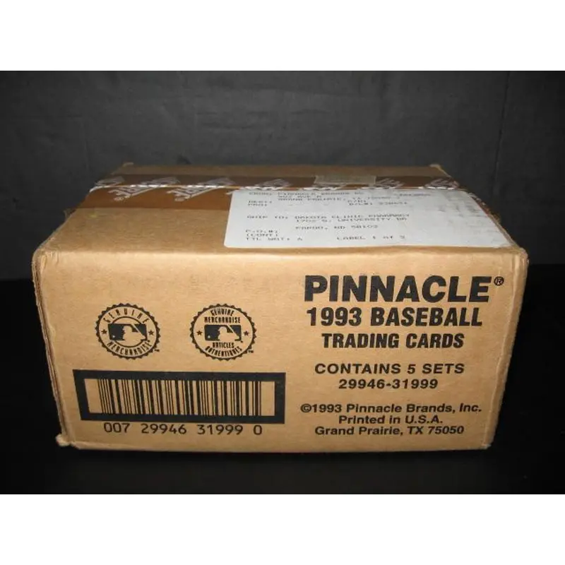 1993 Pinnacle Baseball DiMaggio Autograph Set Case (5 Sets/Autos)