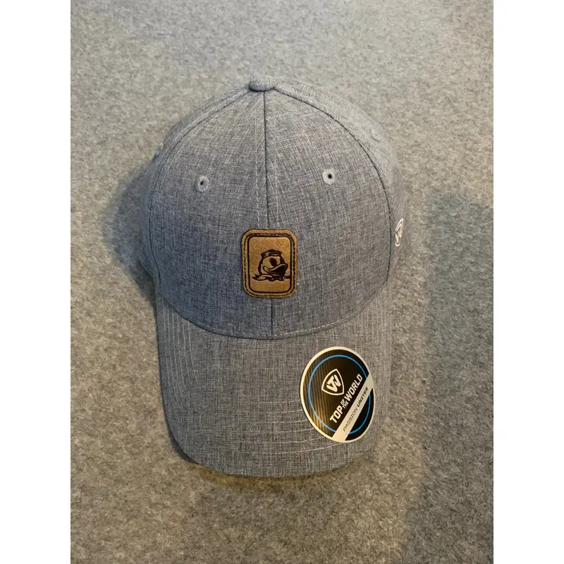 Gray Adjustable Oregon Ducks Hat w/ Brown Patch