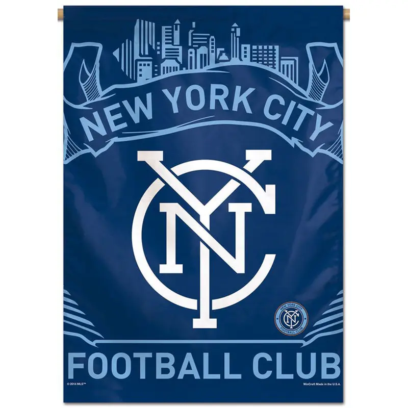 New York City FC Official MLS Soccer Team Logo 28"x40" Wall BANNER - Wincraft Inc.