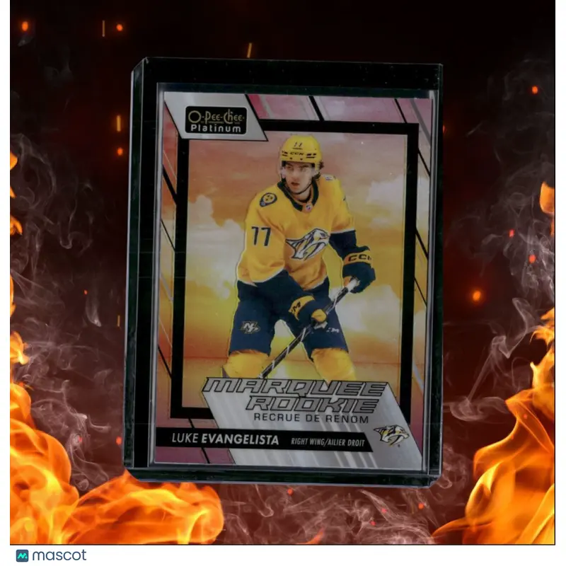 2023-24 O-Pee-Chee Platinum Luke Evangelista Sunset Marquee Rookie #235