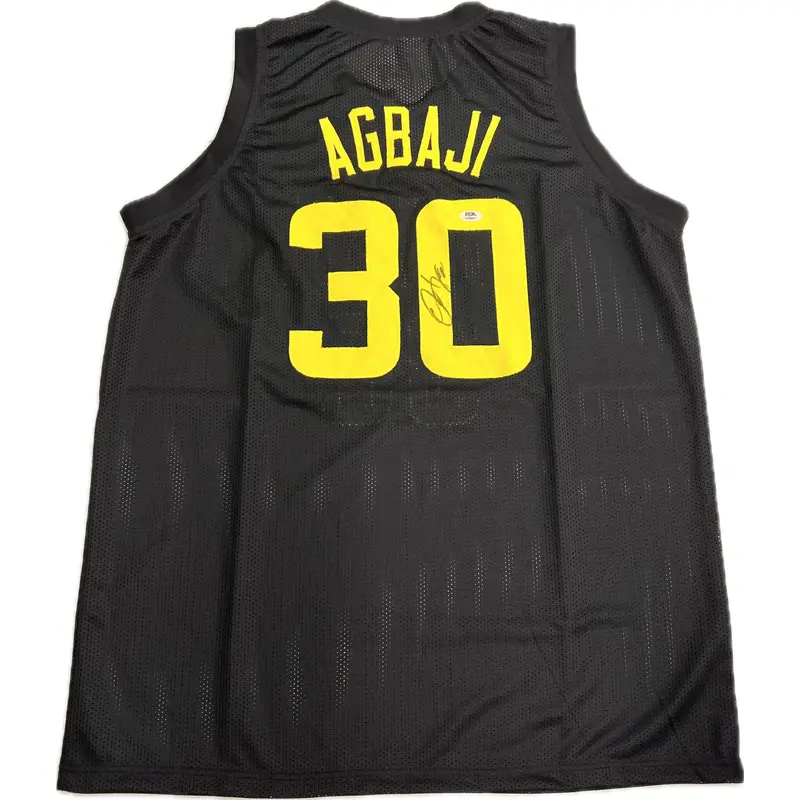 Ochai Agbaji signed jersey PSA/DNA Utah Jazz Autographed