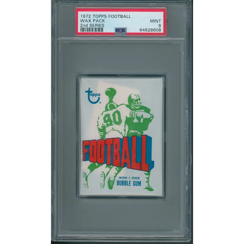 1972 Topps Football Unopened 2nd Series Wax Pack PSA 9 *8608