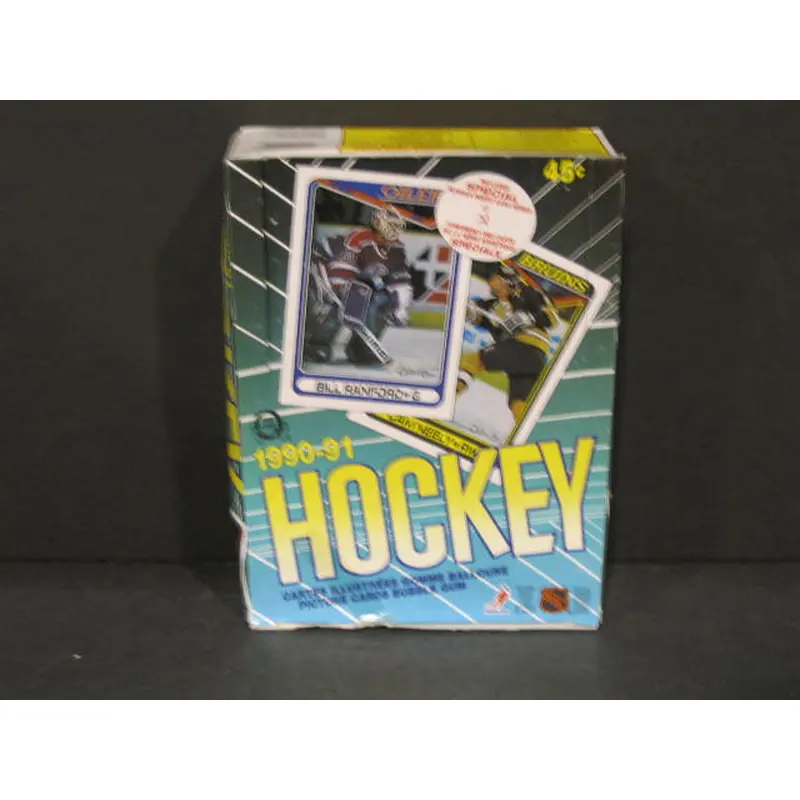 1990/91 OPC O-Pee-Chee Hockey Unopened Wax Box (Authenticate)