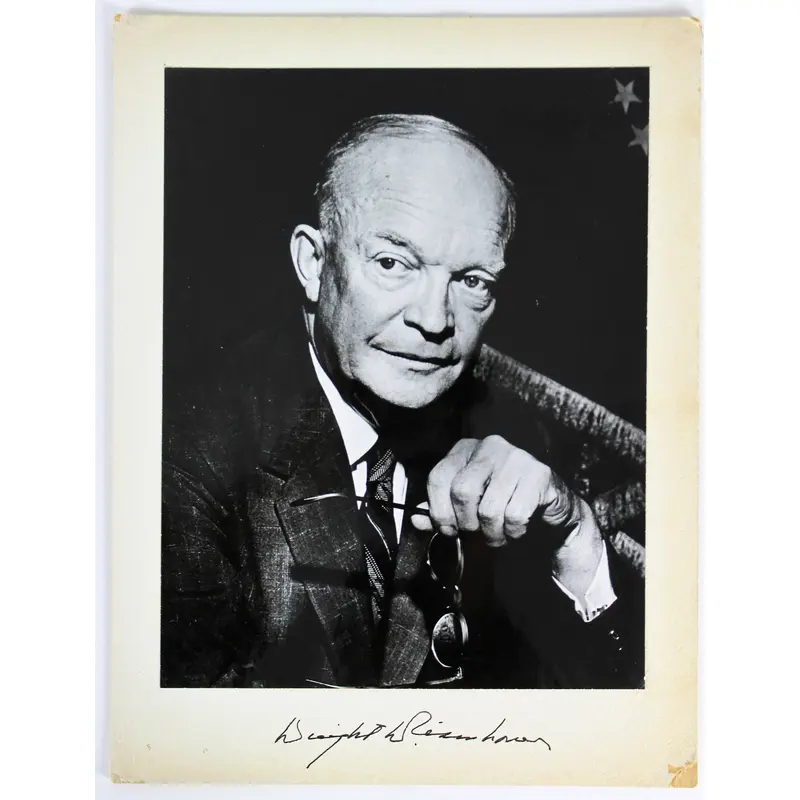 Dwight D. Eisenhower Authentic Signed 7.25x9.25 Mounted Photo BAS #A08830