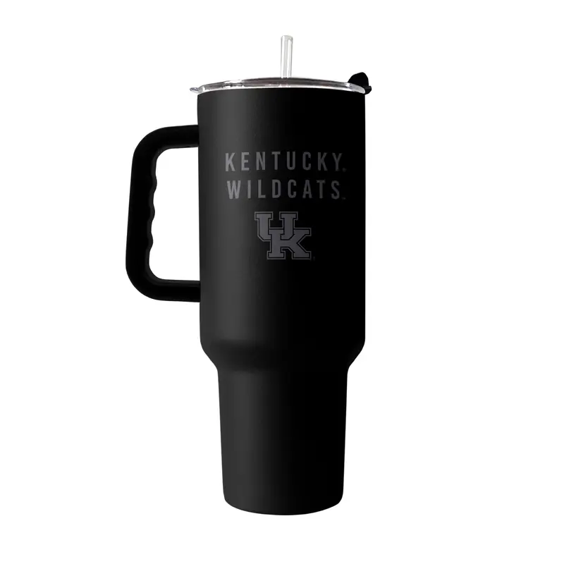 Kentucky 40oz Black Tonal Powder Coat Tumbler