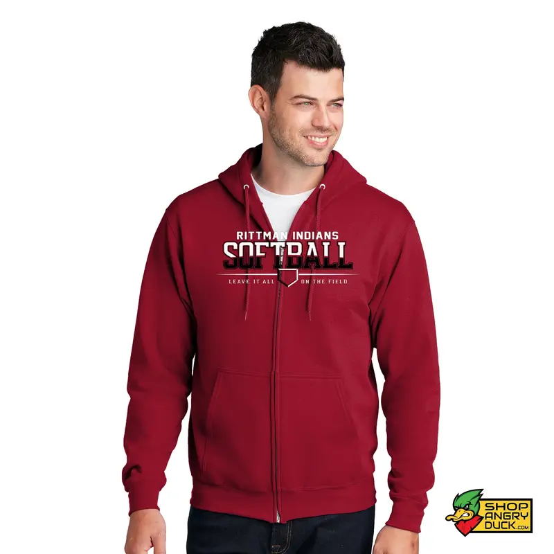 Rittman Softball Full Zip Hoodie 01