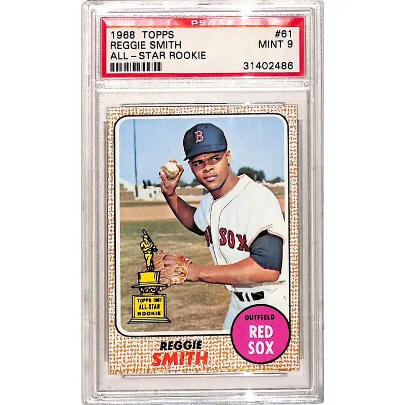 Reggie Smith 1968 Topps #61 PSA 9 Mint