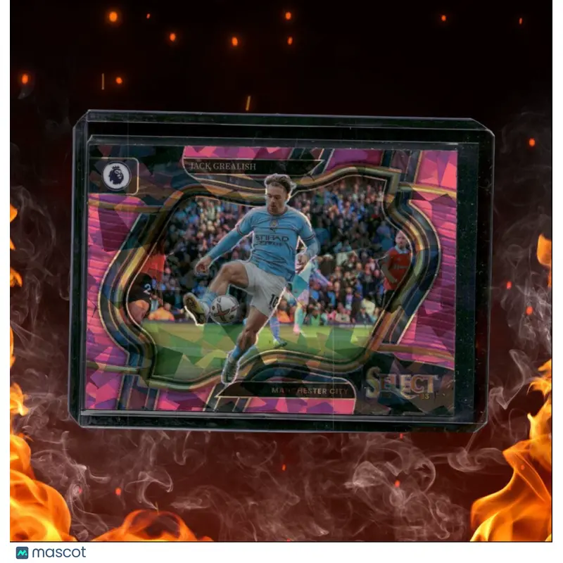 2022 Panini Select Premier League Jack Grealish Pink Crached Ice Prizm Field