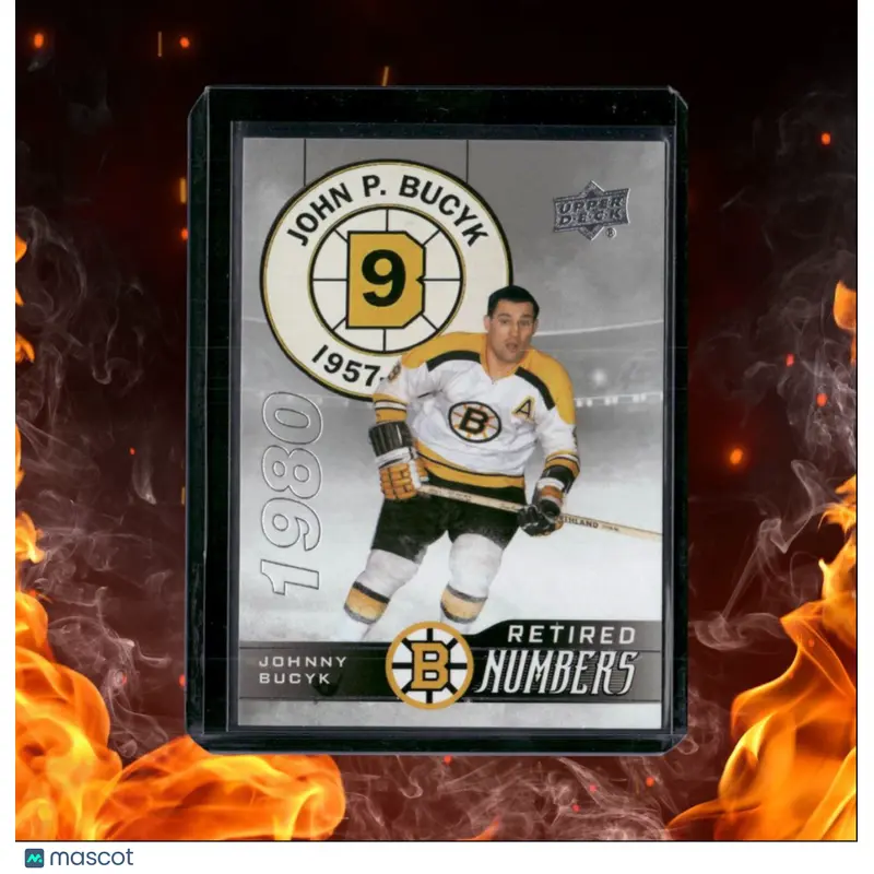 2023-24 Upper Deck Boston Bruins Centennial Johnny Bucyk Retired Numbers #101