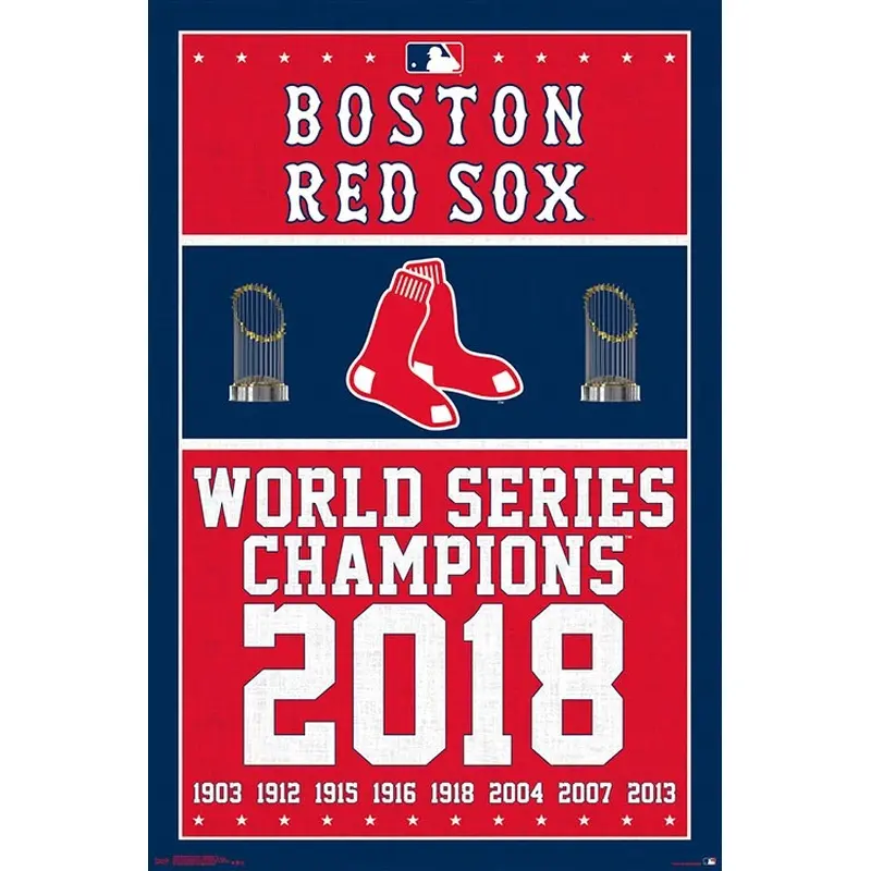 Boston Red Sox 9-Time World Series Champs Commemorative Poster - Trends Int'l.