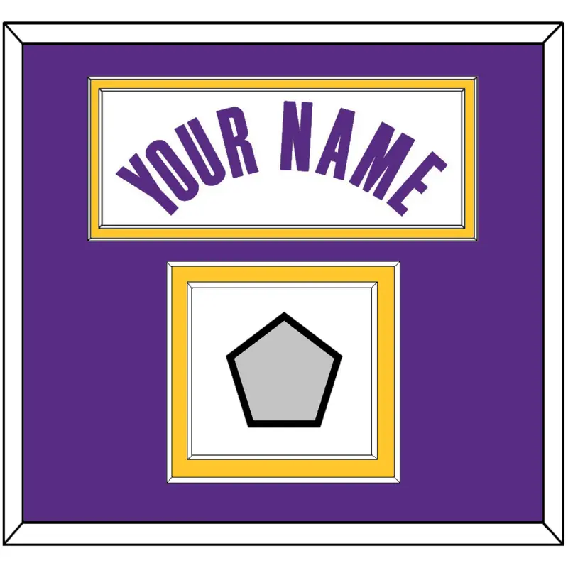 Los Angeles Name & Trophy Patch - White Association - Double Mat 2