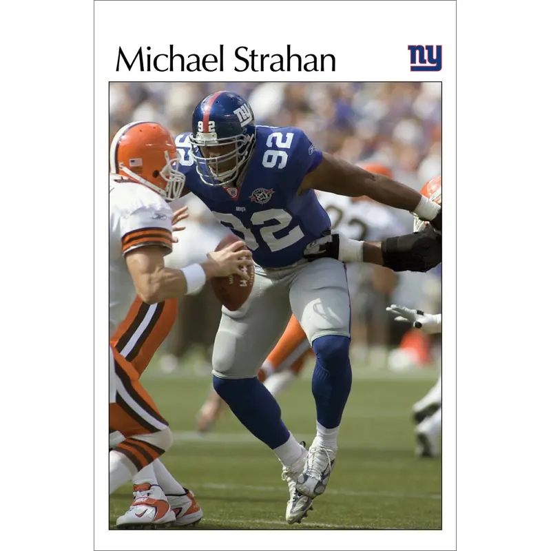 Michael Strahan "Nightmare" New York Giants NFL Action Poster - Costacos 2005