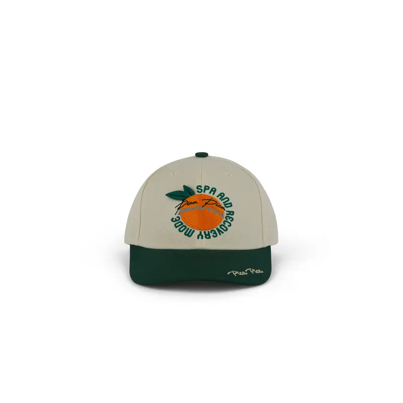 Pica Pica - Orange Spritz - Baseball Cap - Strapback - Beige/Green