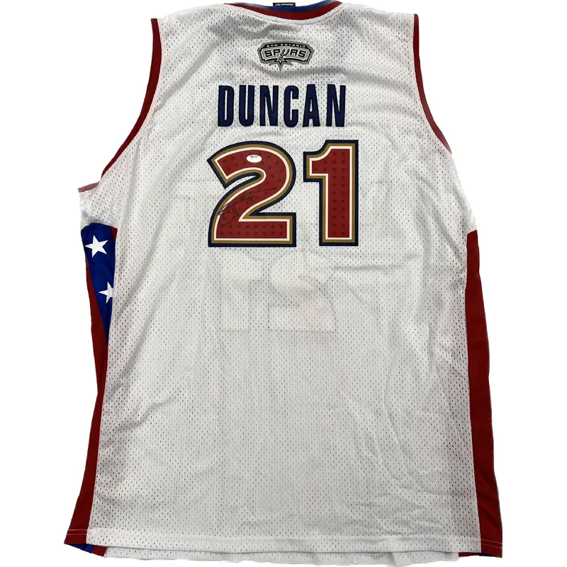 Tim Duncan signed jersey PSA/DNA San Antonio Spurs Autographed