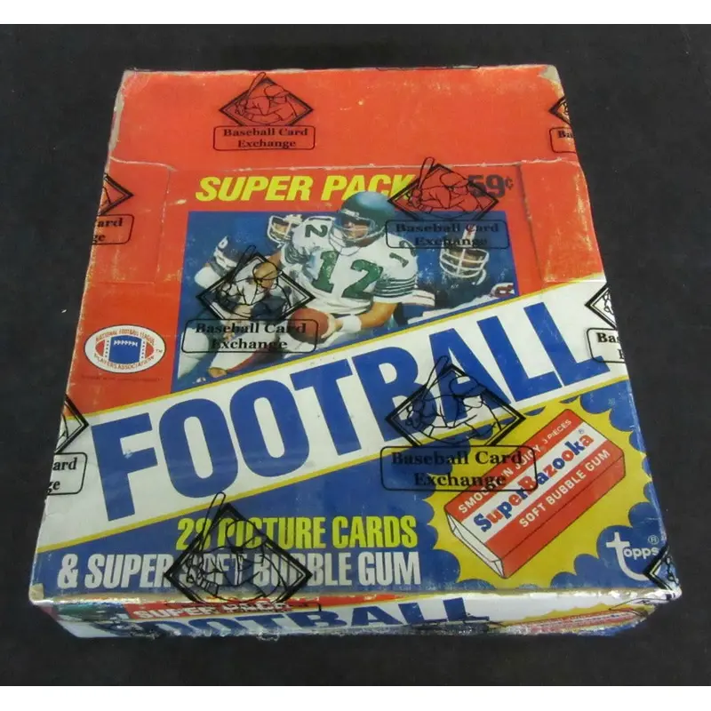 1980 Topps Football Unopened Super Cello Box (BBCE)