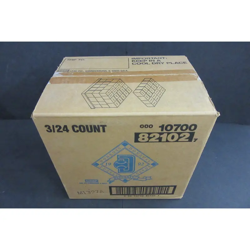 1992 Donruss Baseball Series 1 Rack Pack Case (3 Box) (82102)
