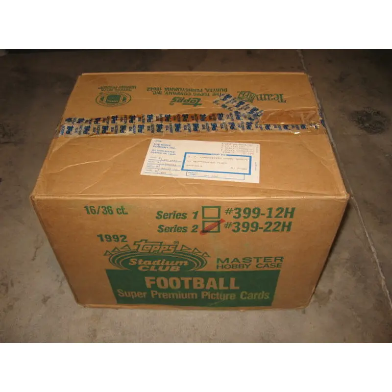 1992 Topps Stadium Club Football Series 2 Case (Hobby) (16 Box)