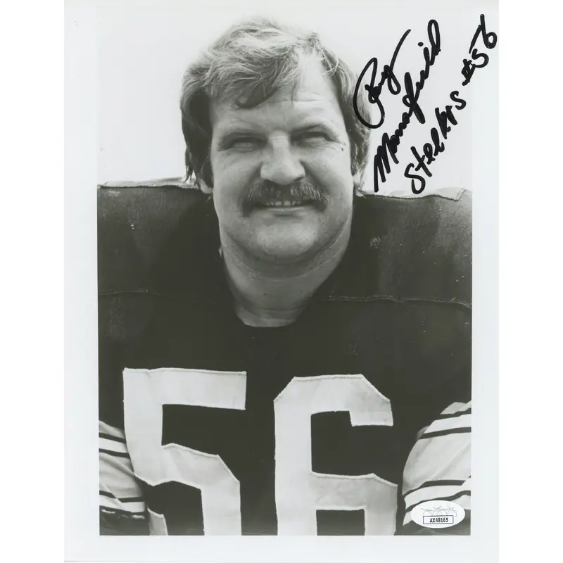 Steelers Ray Mansfield "Steelers #56" Authentic Signed 8x10 Photo JSA #AX48165