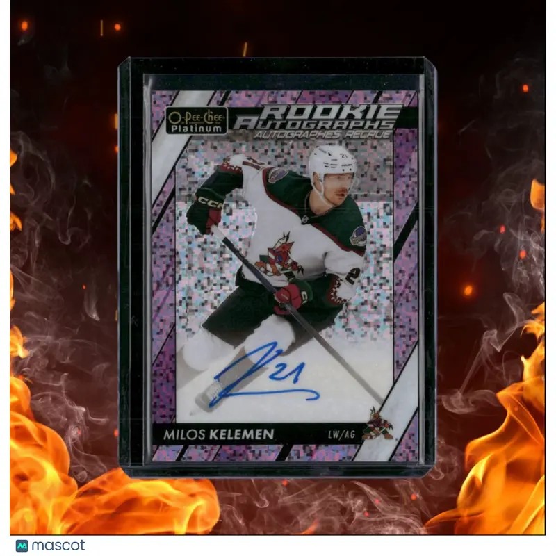 2023-24 O-Pee-Chee Platinum Milos Kelemen Violet Pixels Rookie Auto 85/99 #R-KE