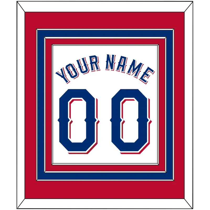 Texas Name & Number - Home White (2020-2023) - Triple Mat 3