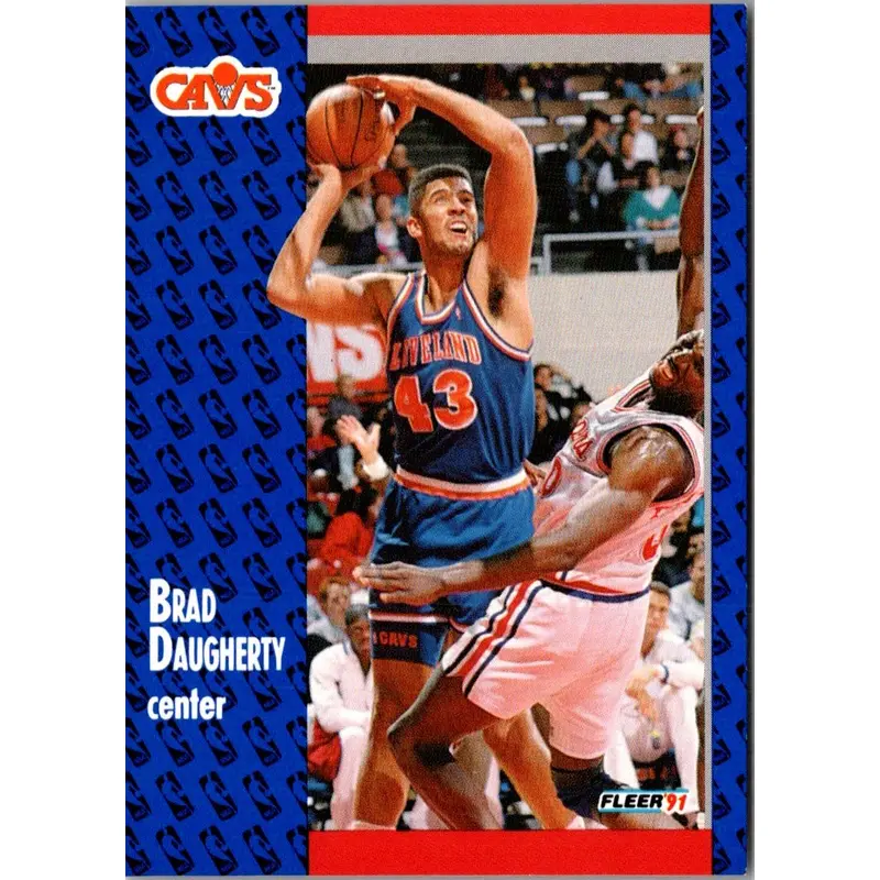 1991 Fleer Brad Daugherty #34