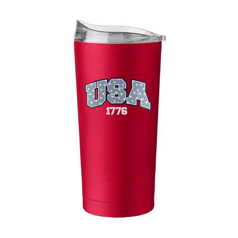 4th of July 20oz Red USA Powder Coat Tumbler