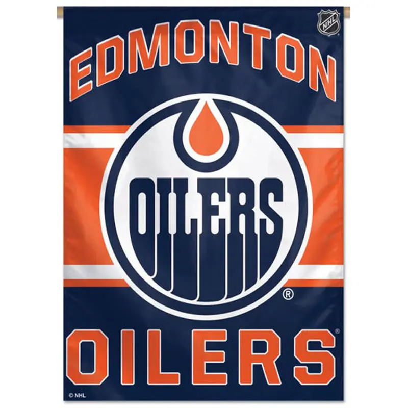 Edmonton Oilers Official NHL Hockey Team Premium 28x40 Wall Banner - Wincraft Inc.