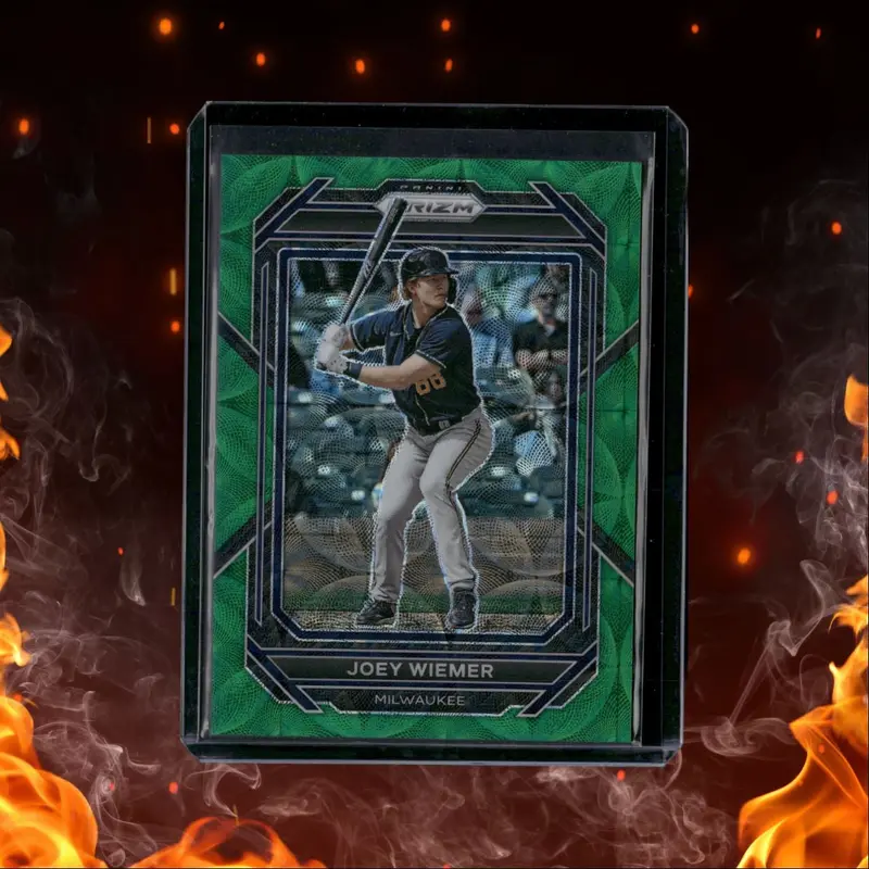 2023 Panini Prizm Green Scope Joey Wiemer 73/75 #107