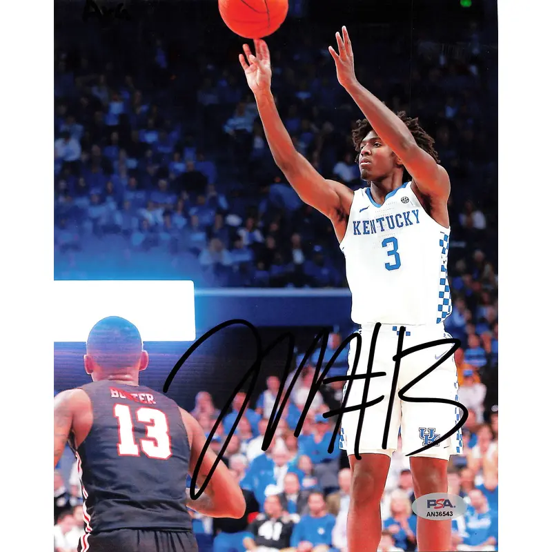 TYRESE MAXEY signed 8x10 photo PSA/DNA Kentucky Wildcats Autographed