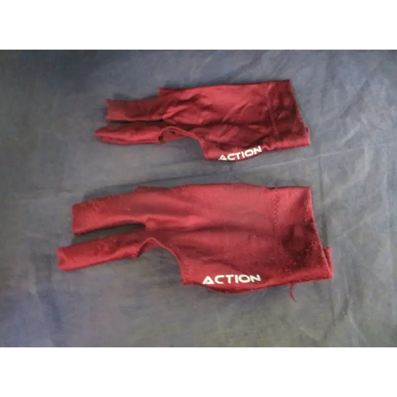 Used Billiard Action LH Billiards Gloves Size Large - 2 Qty