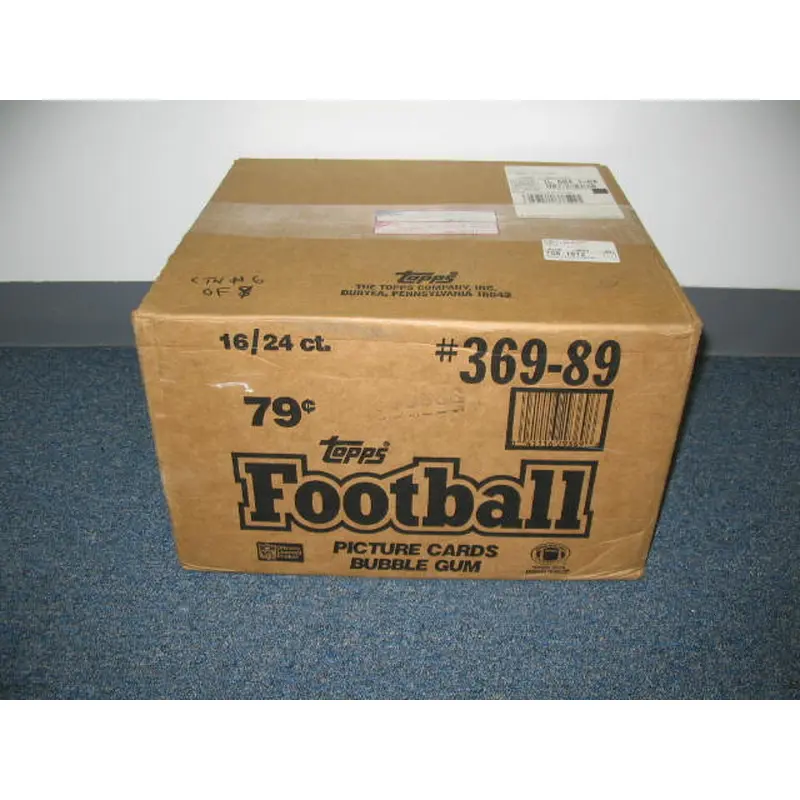 1989 Topps Football Cello Case (16 Box) (Authenticate)