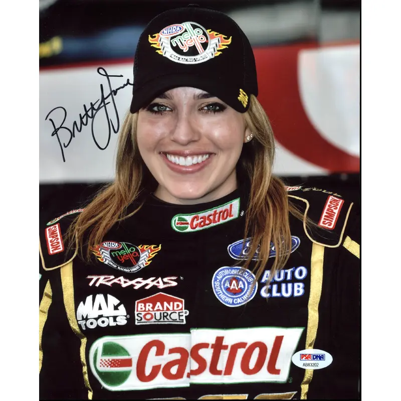 Brittany Force NHRA Drag Racing Authentic Signed 8x10 Photo PSA/DNA #AB83202