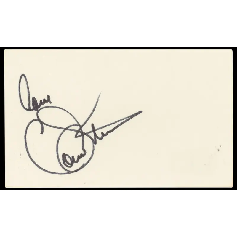 Connie Stevens Hawaiian Eye "Love" Authentic Signed 3x5 Index Card BAS #BN33261