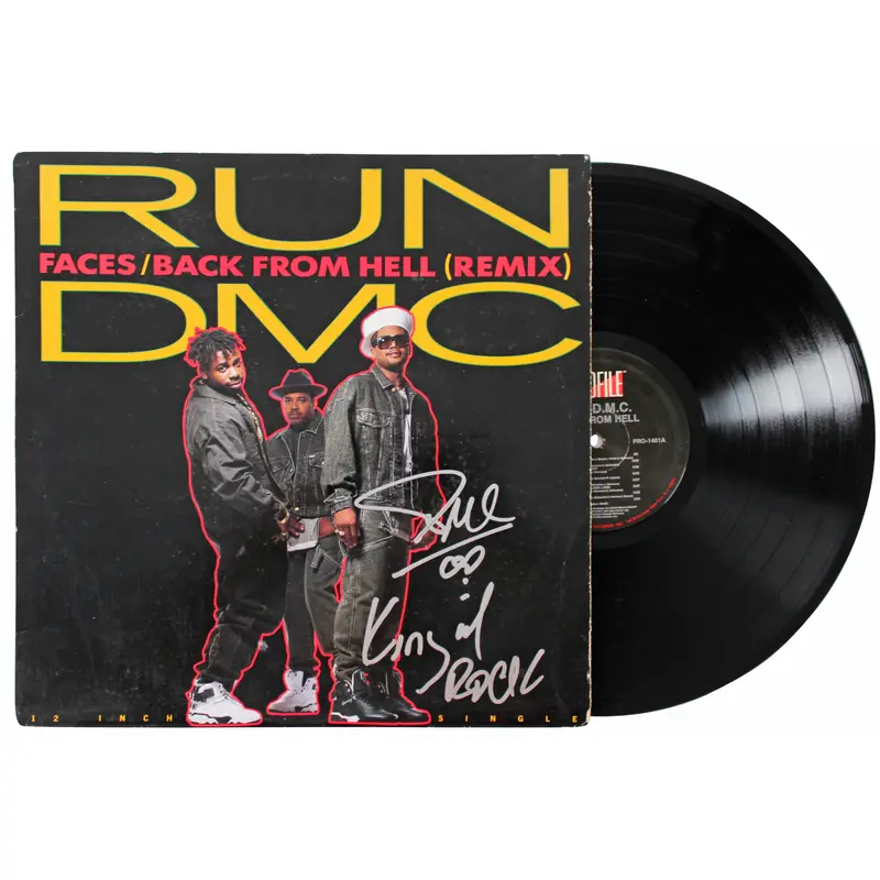 Darryl McDaniels Run DMC Signed Back From Hell Album Cover BAS #BH022954