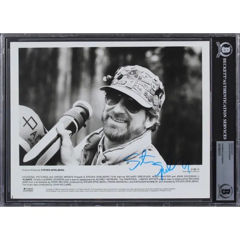 Stephen Spielberg Always Authentic Signed 8x10 Photo Autographed BAS Slabbed