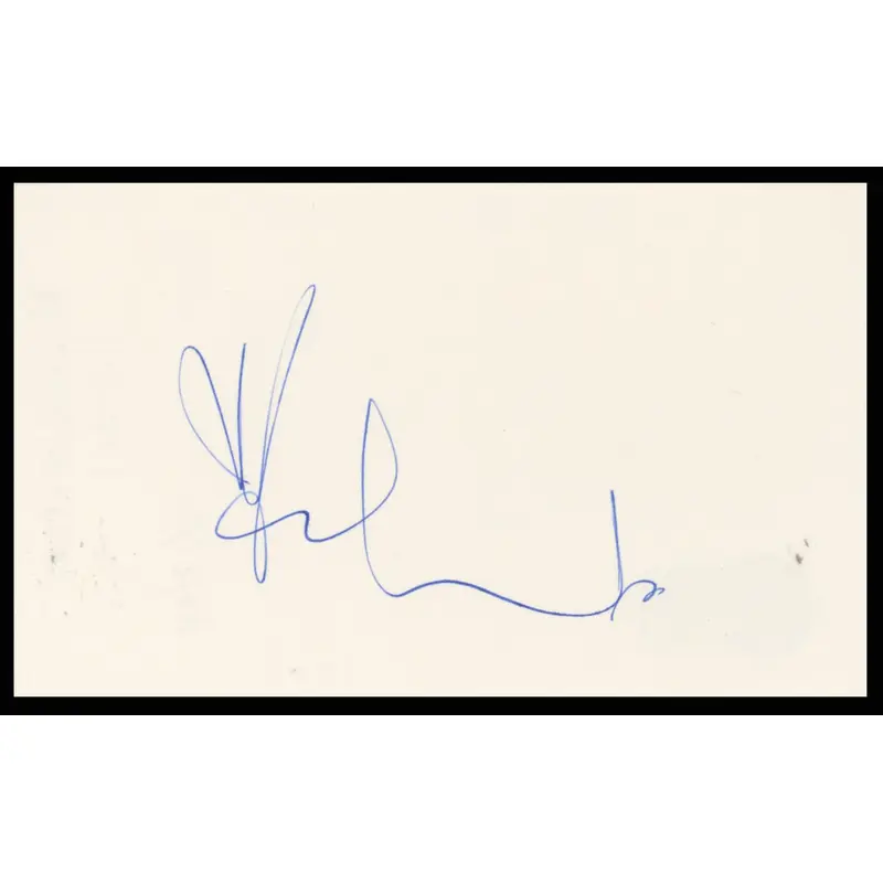 Morten Harket a-ha Authentic Signed 3x5 Index Card Autographed BAS #BR26817