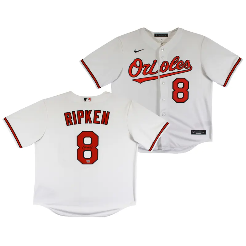 Orioles Cal Ripken Jr. Authentic Signed White Nike Jersey Autographed Fanatics