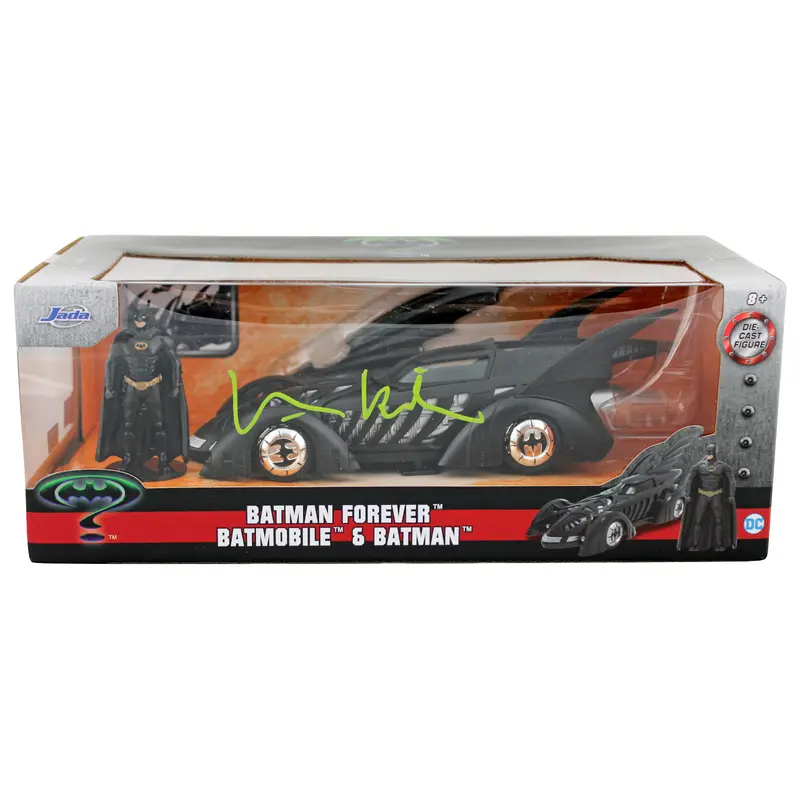 Val Kilmer Batman Forever Signed Batman & Batmobile 1:18 Scale Die Cast Car BAS
