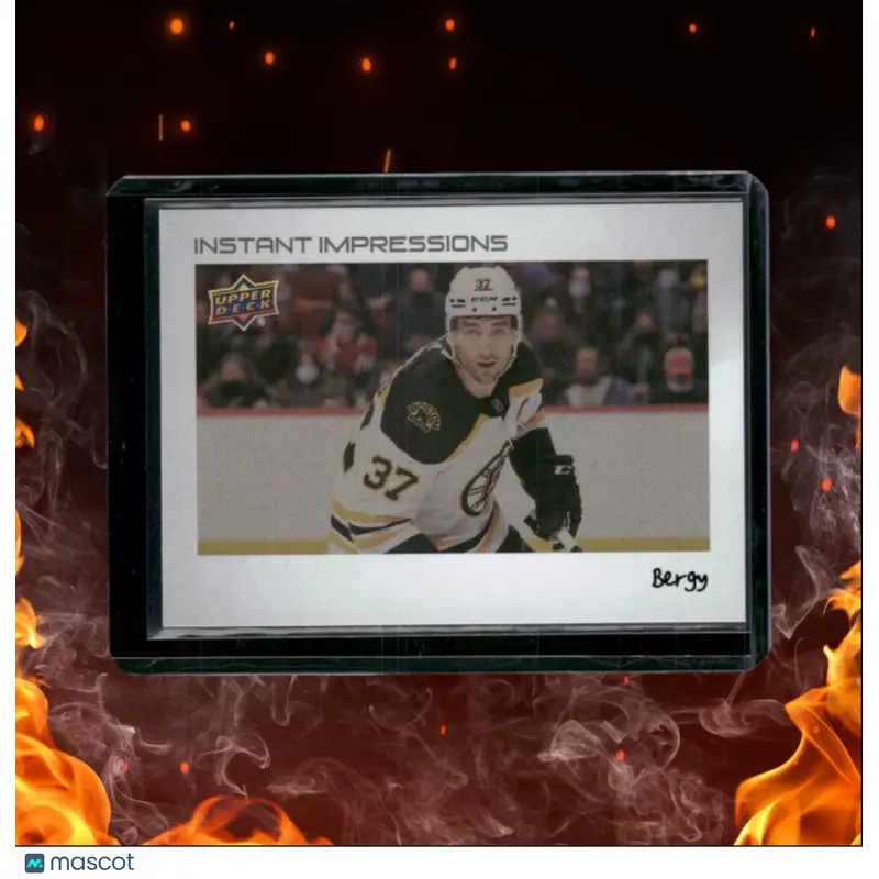 2022-23 Upper Deck Patrice Bergeron "Bergy" Instant Impressions Nickname #PZ-13