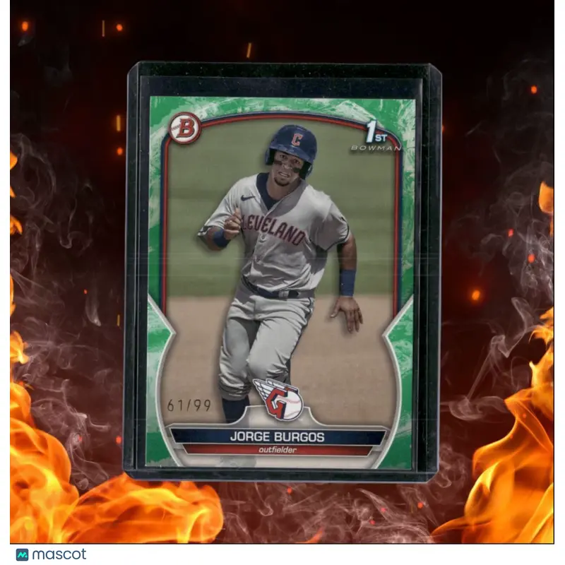 2023 Bowman Prospects Jorge Burgos 1st Bowman Green 61/99 #BP-98