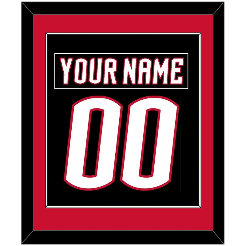 Buffalo Nameplate & Number (Back) Combined - Alternate Black - Single Mat 2