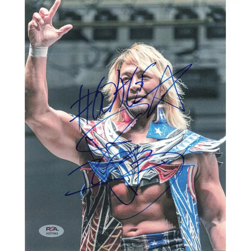Hiroshi Tanahashi signed 8x10 photo PSA/DNA WWE Autographed Wrestling